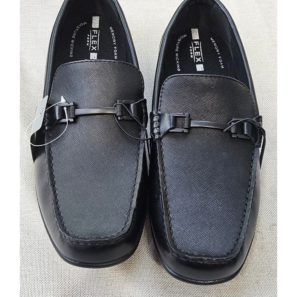 J. Ferrar Balter Loafers Mens 9.5 Black Flex Form Memory Foam Slip On Driver NEW